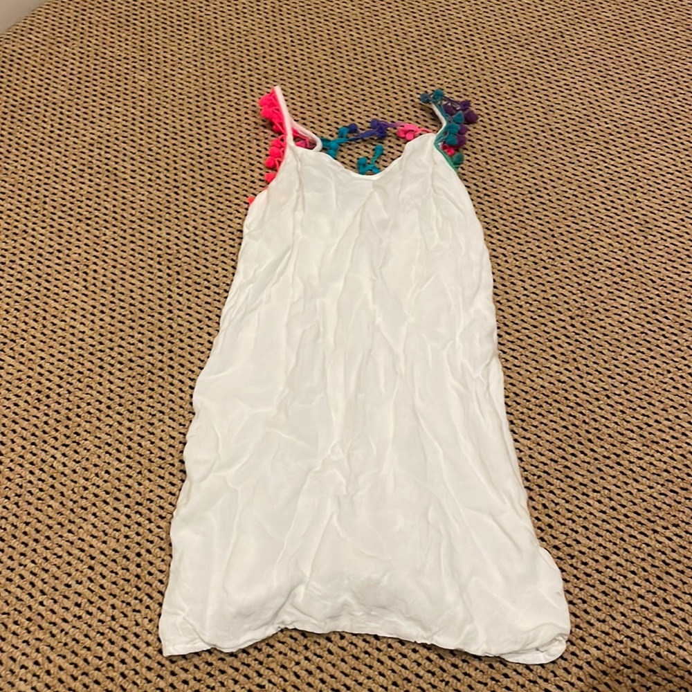 Pily Q white dress swim coverup size S